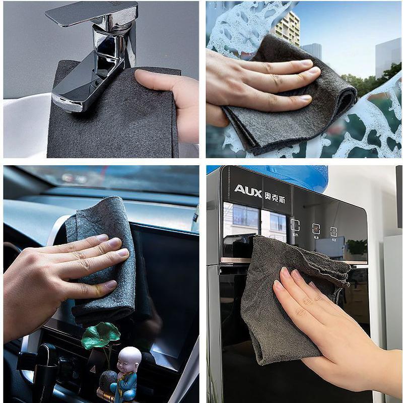 CleanWipe™ – מטלית ניקוי רב־פעמית וללא סימנים