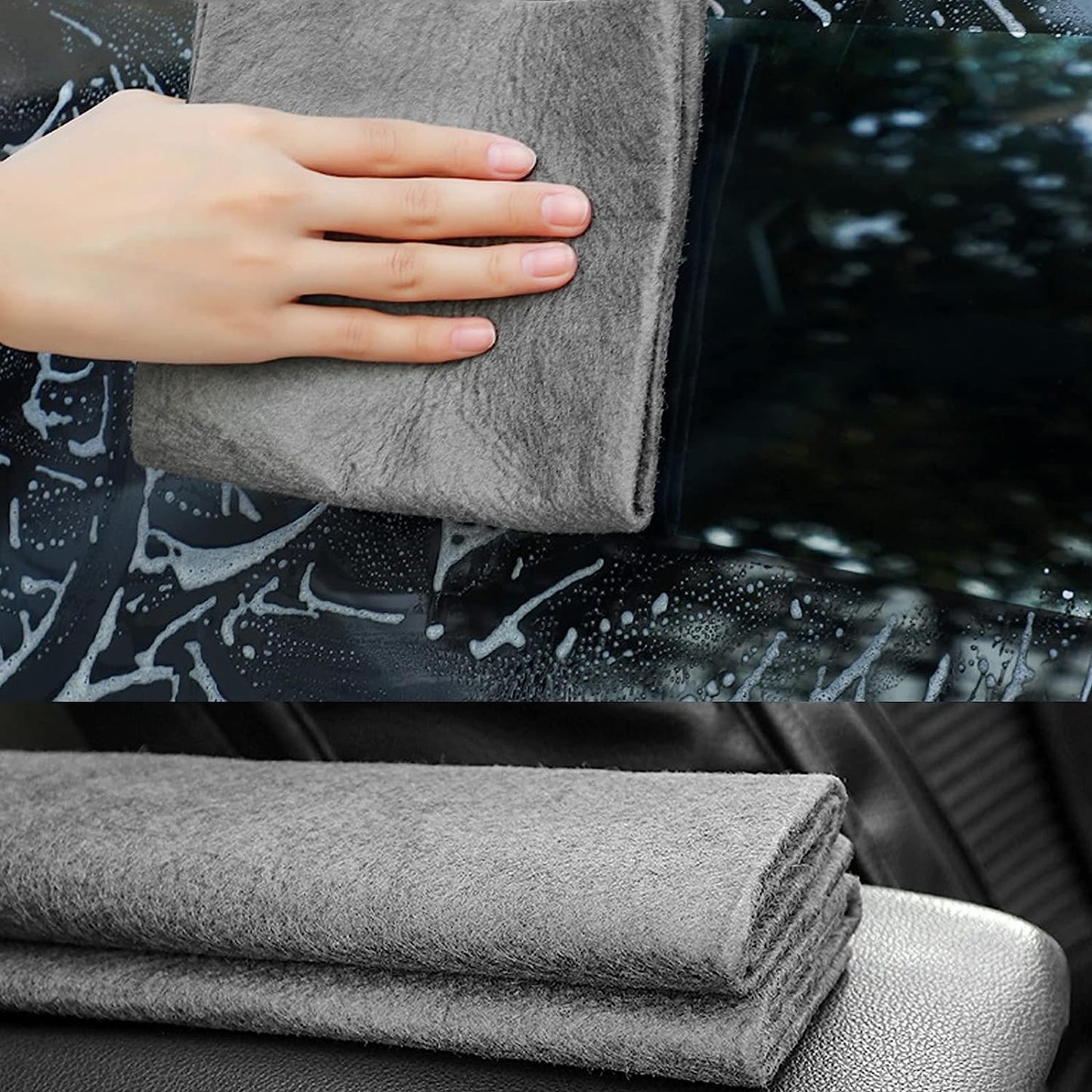 CleanWipe™ – מטלית ניקוי רב־פעמית וללא סימנים