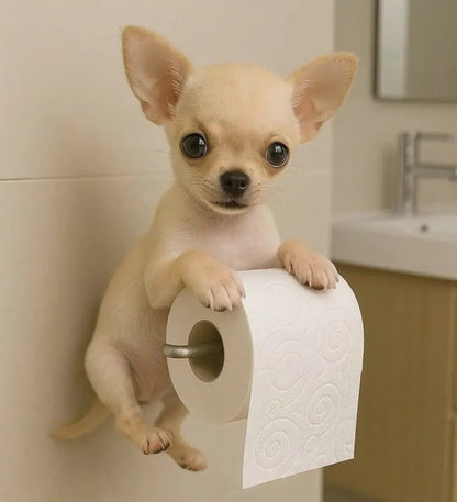 PawRoll™ – מחזיק נייר טואלט דקורטיבי בדמות כלב