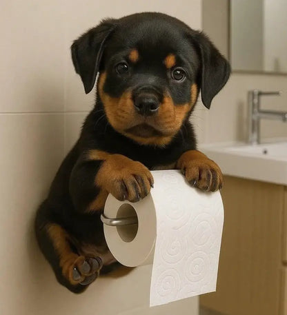 PawRoll™ – מחזיק נייר טואלט דקורטיבי בדמות כלב